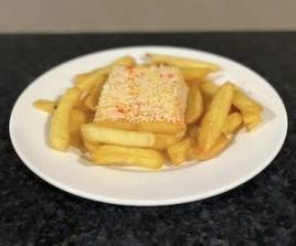 Half Pilau Rice & Half Chips